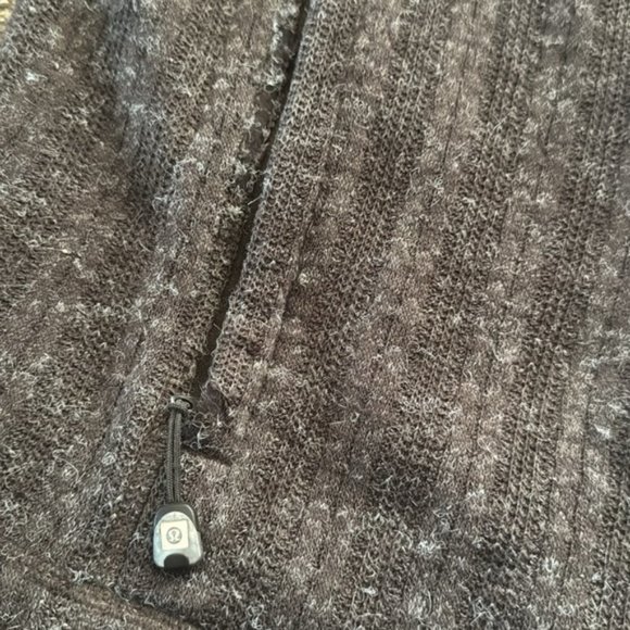 Lululemon Rara Brown Wool Fleece Lined Wool Blend Full Zip Jacket Men XL - Picture 4 of 10